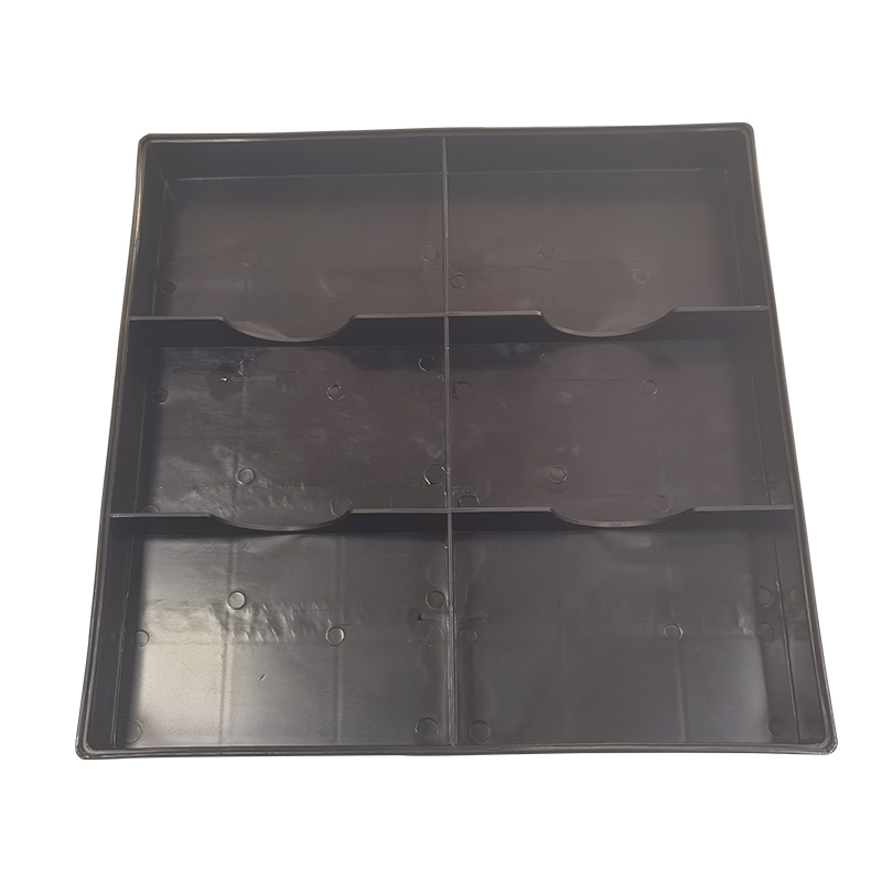 YP-C331 Black Anti-static Plastic PCB Tray/350*340*42mm ESD Tray With 6 Grids