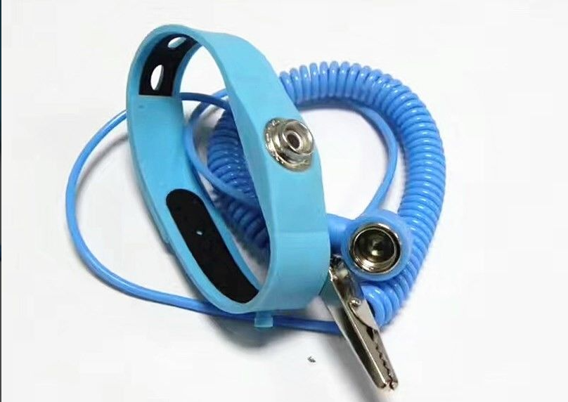 ESD Wrist Strap Elastic Anti Static Wrist Strap With Coiled Cord ESD Wrist Strap